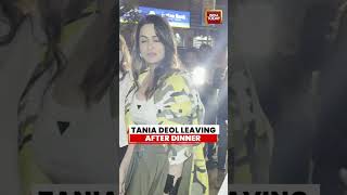 Tania Deol Spotted Leaving After Dinner | Elegant Evening Appearance Goes Viral