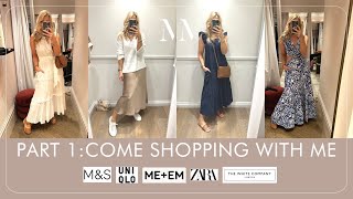 PART 1: Come Shopping With Me to Zara, M&S, ME&EM, Uniqlo and The White Company. Melissa Murrell.