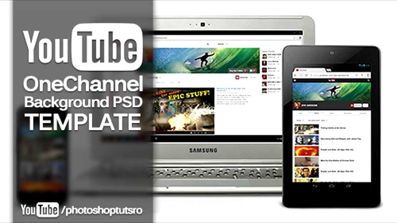"YouTube ONE" 2014 Channel PSD Template (FREE)