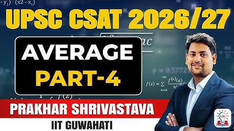 Quick Solution Trick of Average Based Maths Questions l CSAT For UPSC Prelims 2026  l Legacy IAS