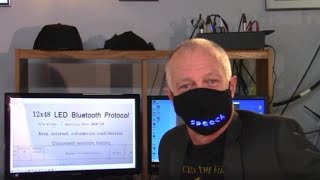 Saskatoon man creates speech-to-text mask to combat muffled conversations