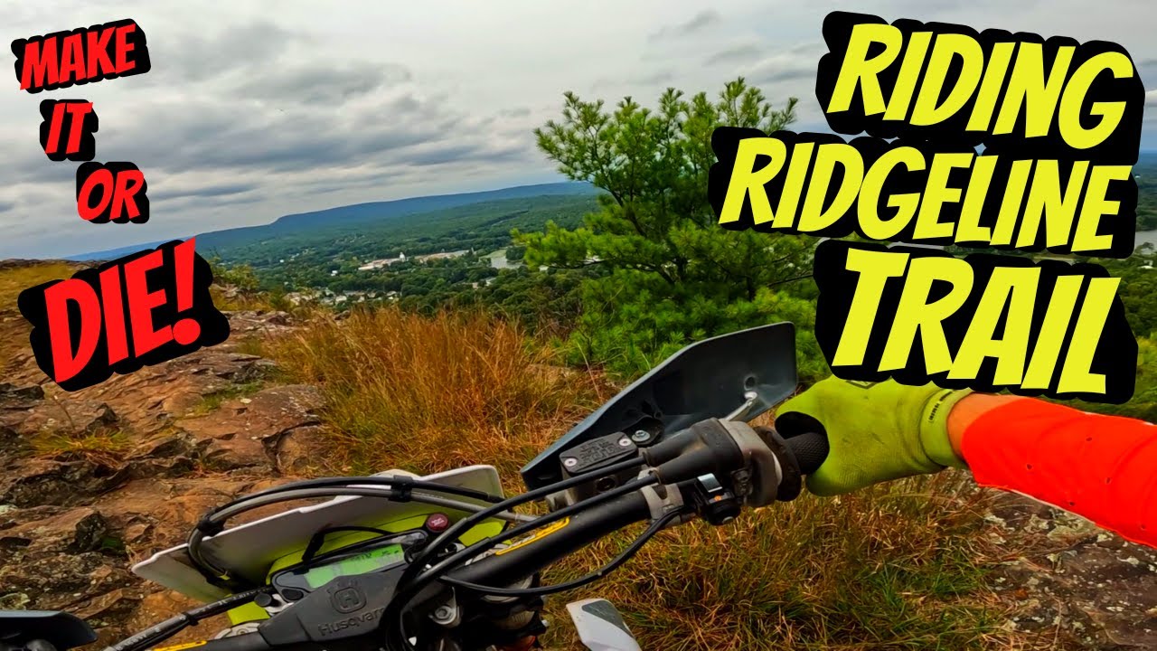 Riding dirt bikes up ridgeline trail and edge of a cliff YouTube