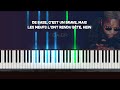 LETO - SALE HISTOIRE (PIANO COVER TUTORIEL KARAOKE ) [ Ga&Dr Piano Tuto ]