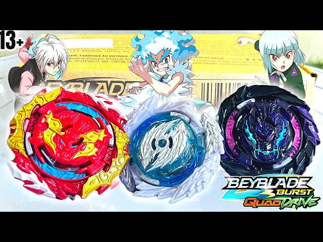 Beyblade Burst QuadDrive Sonic Warp 3 Pack