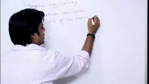 Basics of Simple Harmonic Motion Part-1