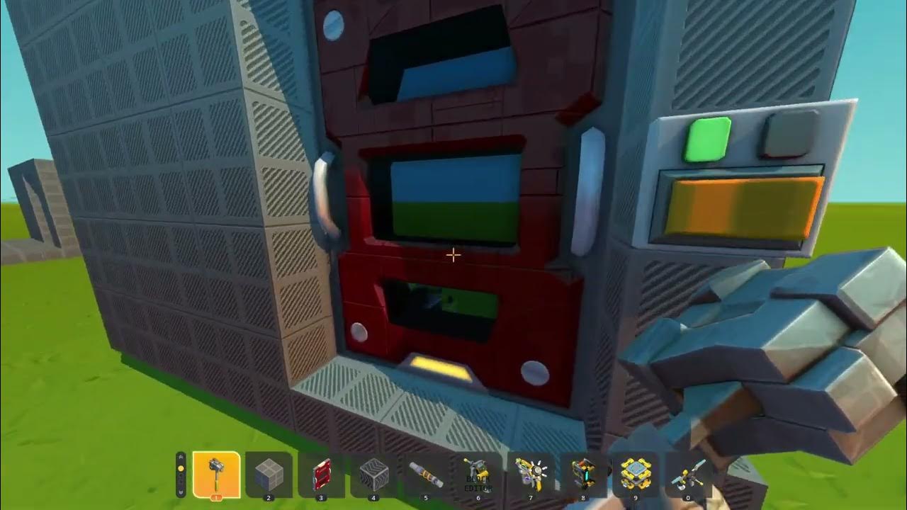 Задвижная дверь в SCRAP MECHANIC - YouTube