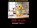 Cara Sebut 'SEMANGAT' dlm Mandarin! 💪 Jiāyóu! (Day 6/7) #himimi #BelajarMandarin#funny #cute #cat