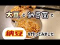 【手作り納豆】大豆と納豆菌で納豆を作ってみました。