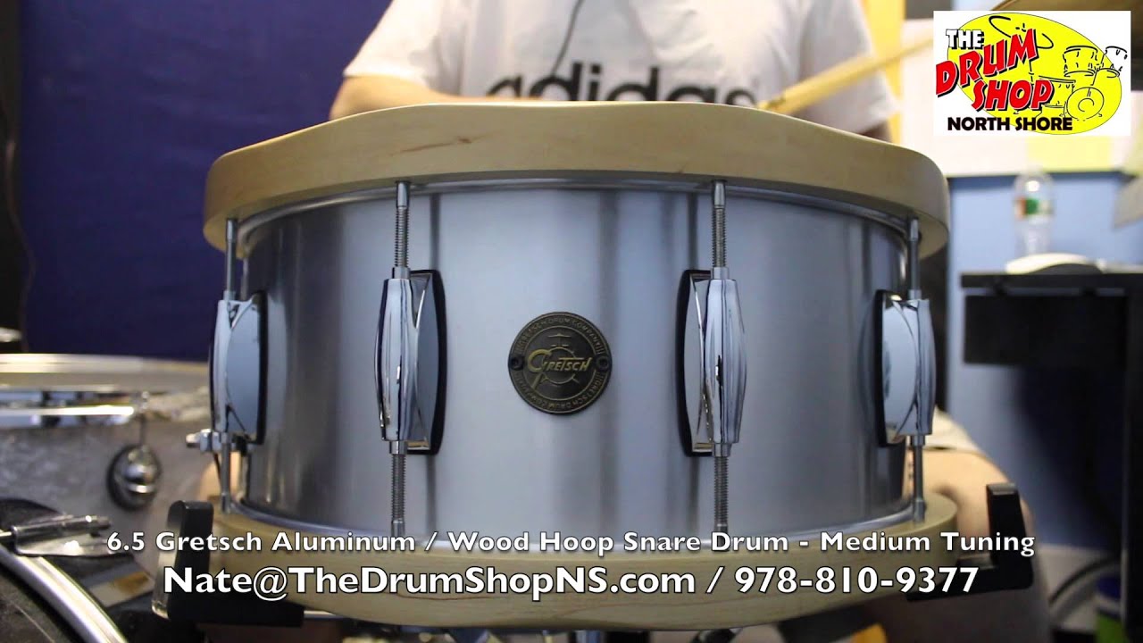 Gretsch Aluminum / Wood Hoop Snare Drum 6.5x14 The Drum Shop North