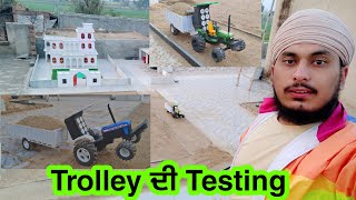 New trolley testing with John Deere and new Holland tractor