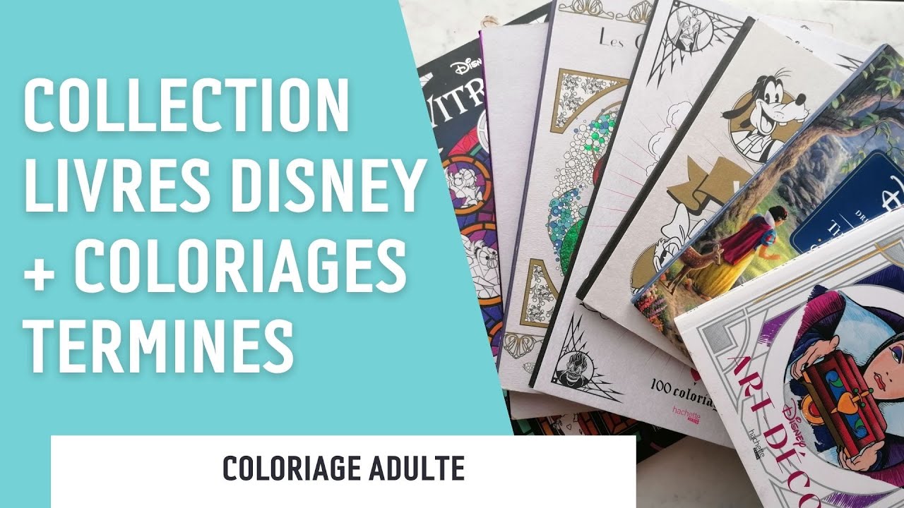 PRESENTATION | Ma collection de livres de coloriage Disney + mes colos