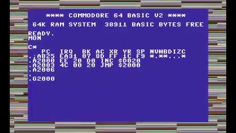 Commodore 64 (VICE emulator) Random Colors