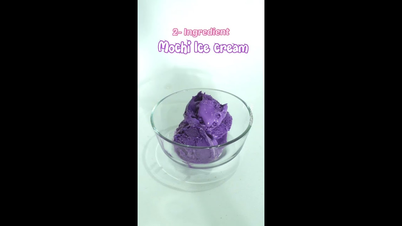 2 Ingredient MOCHI ICE CREAM NO OVEN Shorts Mochi