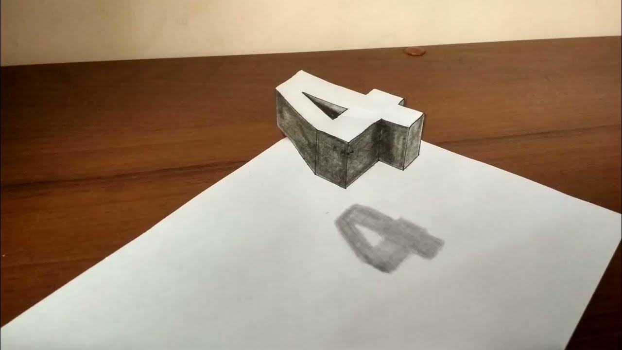 Простой и понятный урок как нарисовать 3D рисунок на бумаге.