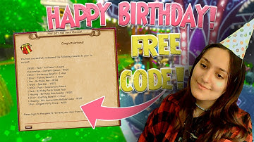WIZARD101 13TH BIRTHDAY!! (HUGE FREE CODE, RETURNED ITEMS, ETC!)