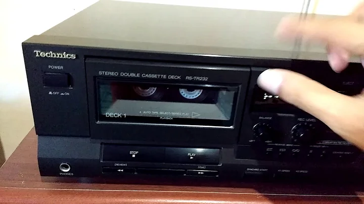 Stereo double cassette deck   RS-TR232