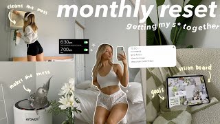 MONTHLY RESET VLOG | getting prepared for my new room, self care, bird cage cleaning & more