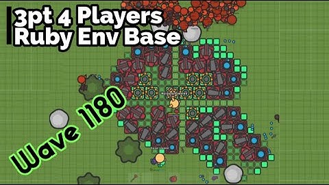 Zombs.io - 3pt 4 Players Ruby Env | 1000+ waves | ft. Base Viewer