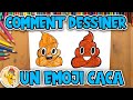 Comment dessiner un emoji caca facilement  dessin pour enfant