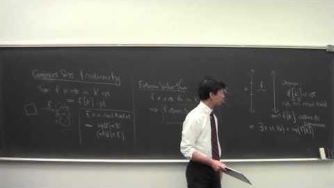 Math 101 Introduction to Analysis 120415: Compactness and Continuity