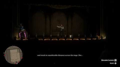 Red Dead Redemption 2 | Shooting Benjamin Lazarus in the gut on stage (spoilers)