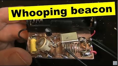 A low power radio beacon inside a solar garden light