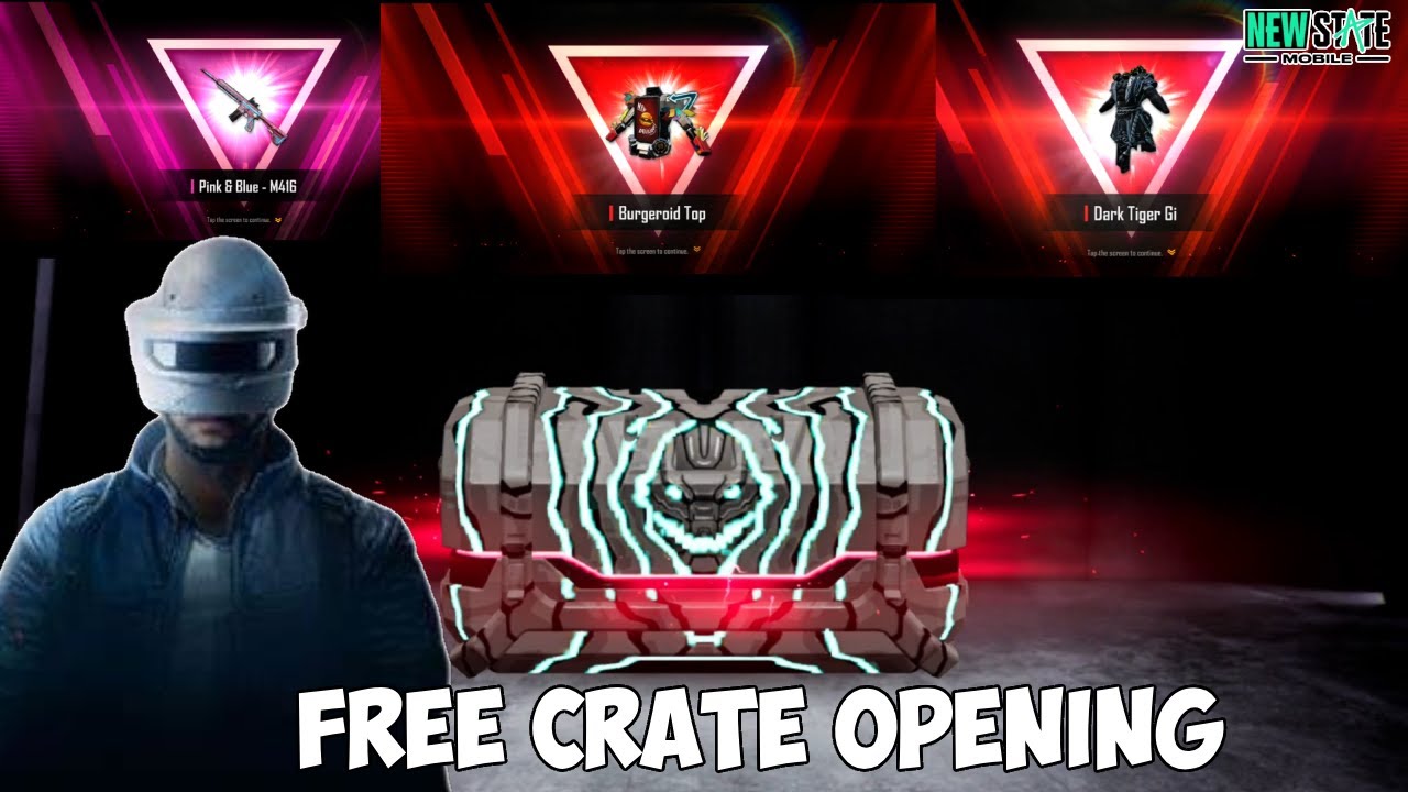 PUBG New State Crate Opening | lucky Crate Opening New State Mobile😮🔥