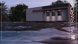 This House FLOATS When It Floods! | Amphibious Home Design Architectural Animation
