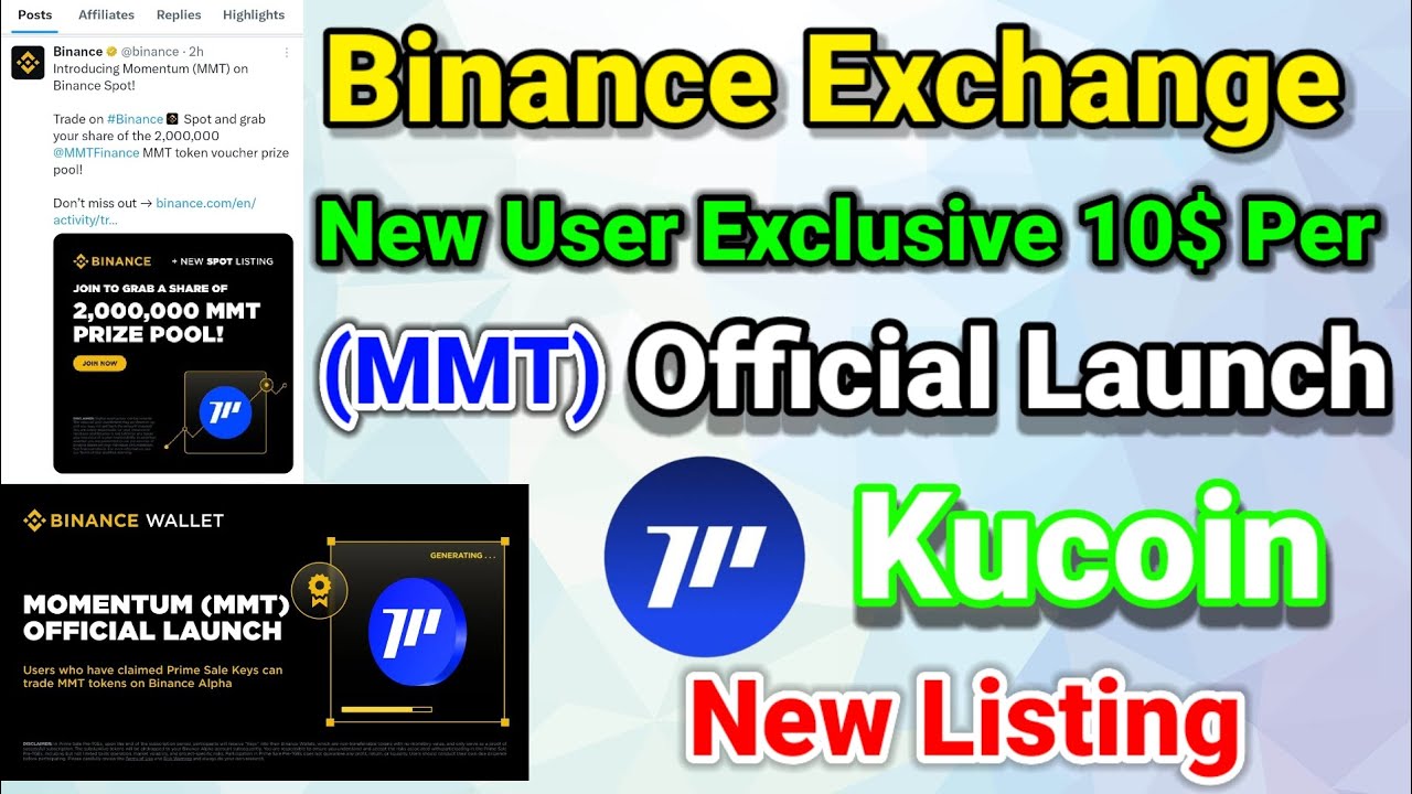 Binance Exchange MMT Official Launch New Token Listing Offer New User Exclusive $10 Per User Claim