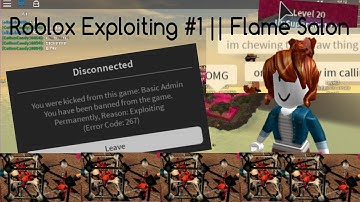 Roblox Exploiting #1 || Flame Salon
