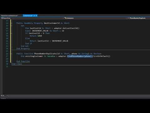 Vb .Net Intermediate Level: Repair Shop DB - Duplicate Records 7/33