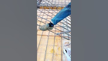 Professional Method of Bending Rebar! #construction #work #skills