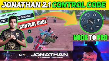 JONATHAN CONTROL CODE | JONATHAN NEW SENSITIVITY CODE 2022 |🔥 best 2 finger thumb control settings