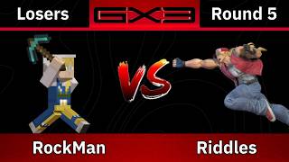 RockMan (Steve) vs Riddles (Terry) - Losers Round 5 - Ultimate Singles - Pre-Genesis X3 @RockManSSB
