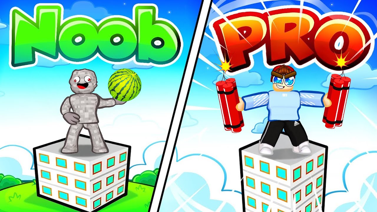 Ich WERFE Gegenstände von 999 Meter Turm in Roblox!