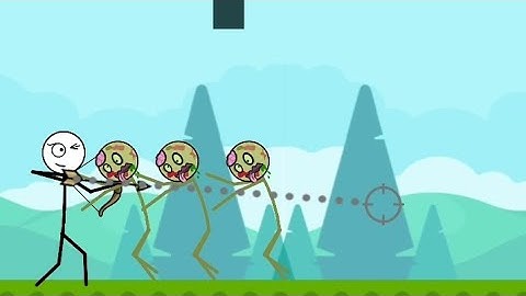 Zombie Stick Arrow (WEEGOON) All Levels 1-12 - Gameplay Walkthrough-Funny Stickman Brain Puzzle Game