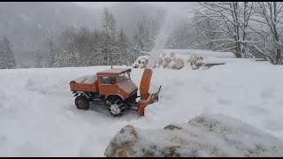 Erster Schnee im November 2025 und erste Fräsung mit U-411