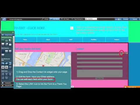 Adding a Contact Form with your email and thank you page