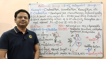 Antiemetic Drugs (Part-06 Final) = Mechanism of Action of 5HT3 Antagonist (Ondansetron) in HINDI