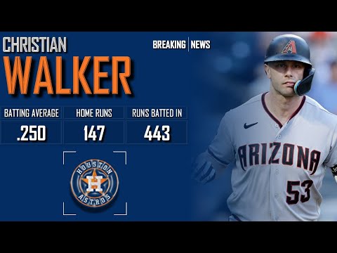 𝐁𝐑𝐄𝐀𝐊𝐈𝐍𝐆 𝐍𝐄𝐖𝐒: Houston Astros, Christian Walker Reach 3-Year, $60M Deal | 2024 MLB Offseason