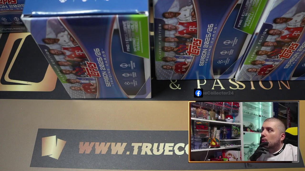 topps UCC 25/26 Full case, Topps Gold EPL. Opening kart kolekcjonerskich