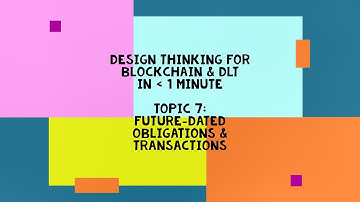 7  Design Thinking for DLT   Future Dated Oblogations and Transactions