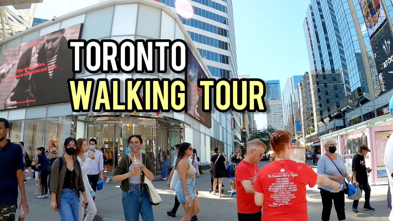 Toronto Downtown Walking tour, August 2021 Canada - City walks