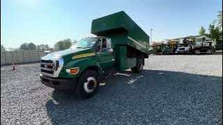 2009 Ford F-750 w Arbortech notched chip body dump