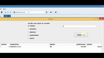 CONSULTA COM RADIOGROUP E IF COM TODOS CAMPOS DA TABELA - DELPHI 10.3