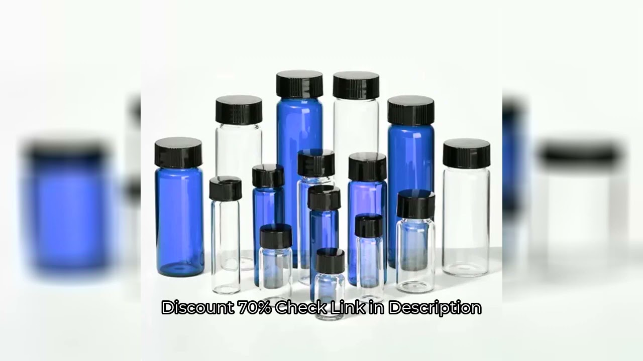 20pcs/lot 3ml 5ml 10ml 15ml 20ml 30ml 40ml 50ml (Clear/ Brown) Glass Seal Bottle Reagent Sample Vial