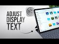 How to Adjust Text Display in iPad (tutorial)