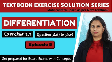 Differentiation Exercise 1.1 | Question 3 | Part 2 | Class 12 | Maharashtra Board | Episode 5