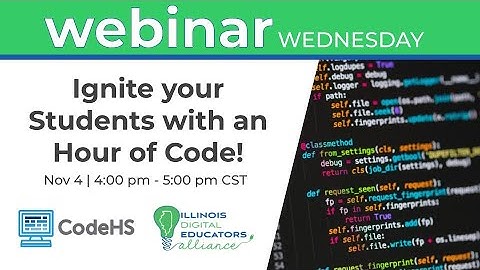IDEA & CodeHS Webinar | Ignite your Students with an Hour of Code!