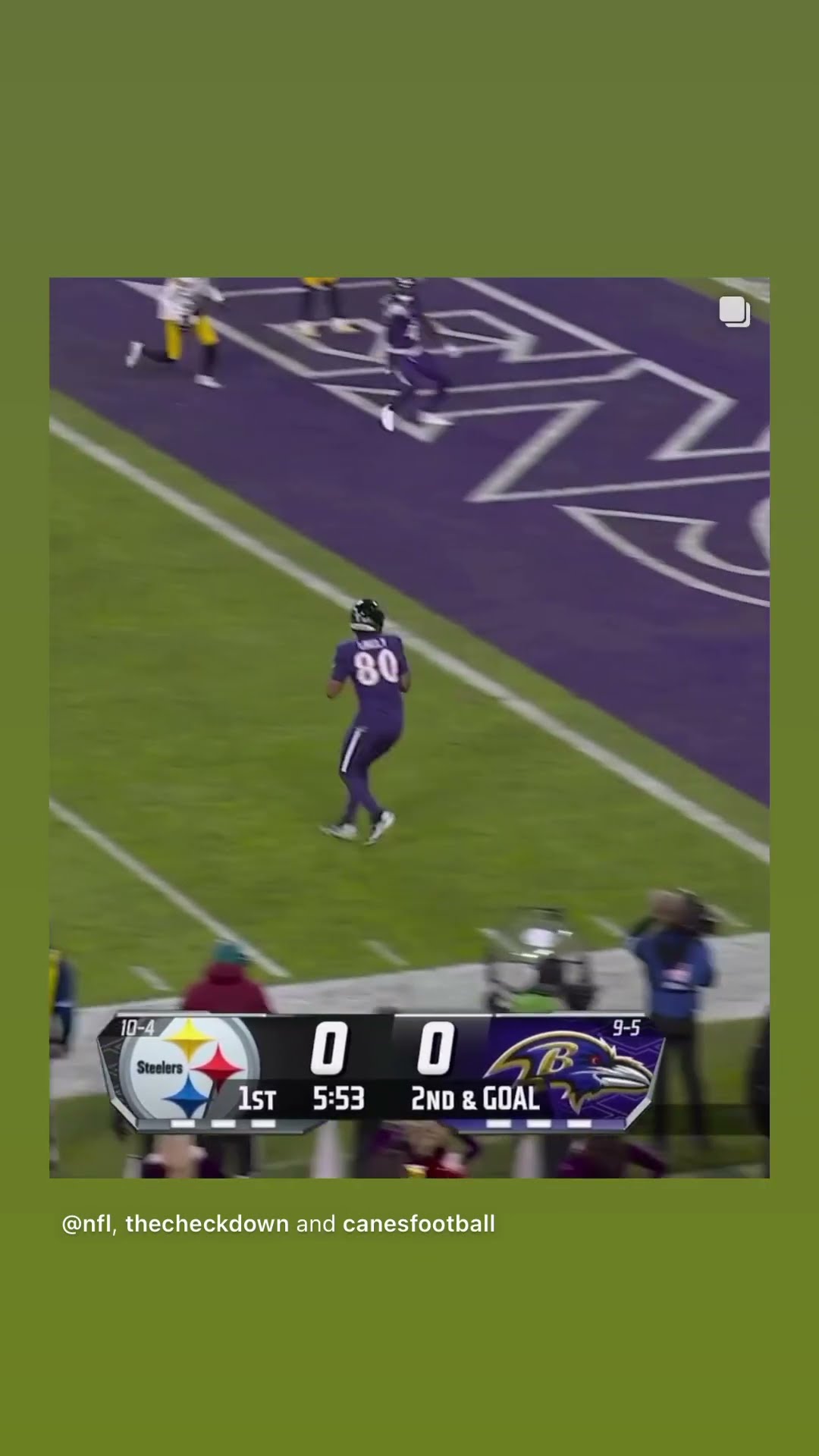 Wide Open TD #hoodnews #ravens #steelers #football #touchdown #lamarjackson #IsaiahLikely #omg #how